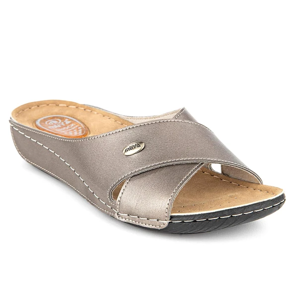 Muya Yara Anatomik Topuk Dikeni Kadın Terlik Çelik - Resim 2