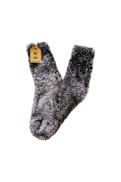 Tüylü Kışlık Termal Çorap Dikişsiz Peluş Şık Rahat Füme Ev-parti Çorabı. ürün görseli 1