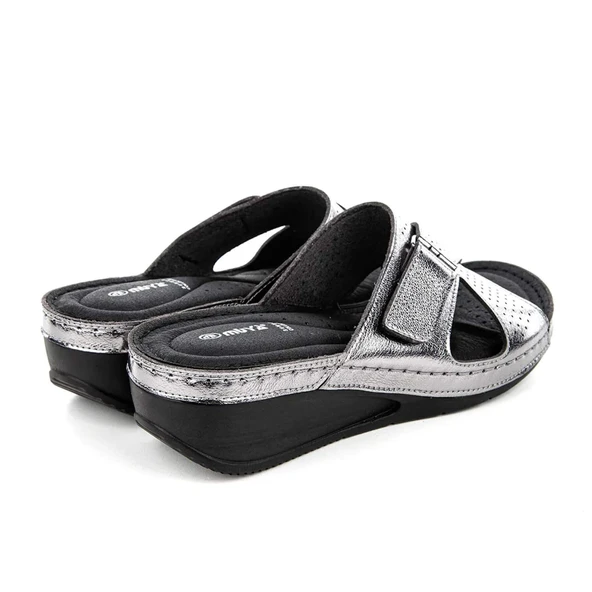 Muya Duro Anatomik Kadın Terlik Kurşun - Resim 3