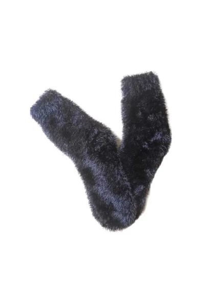 Tüylü Kışlık Termal Çorap Dikişsiz Peluş Şık Rahat Füme Ev-parti Çorabı. - Resim 2