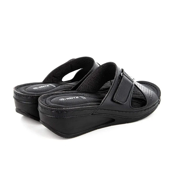 Muya Duro Anatomik Kadın Terlik Siyah - Resim 3