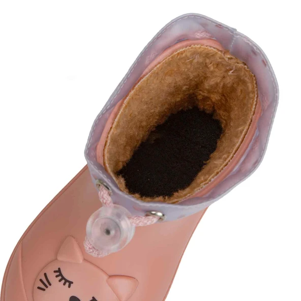 Igor CC334 Mendi Gato Borreguito Kürklü Yağmur Çizmesi Pembe - Resim 5