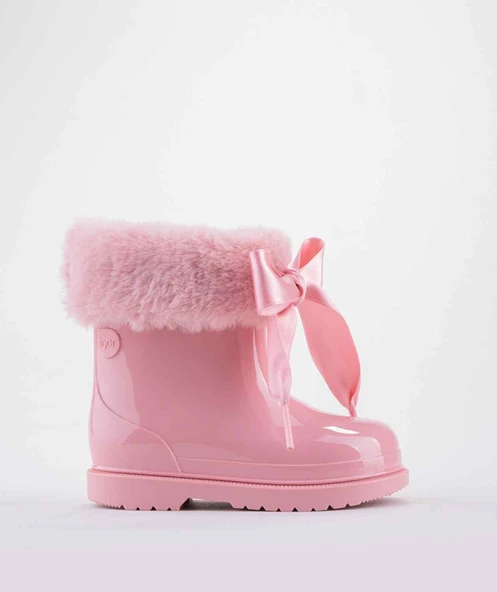 Igor CC333 Bimbi Soft Borrequito Kürklü Yağmur Çizmesi Pembe - Resim 2