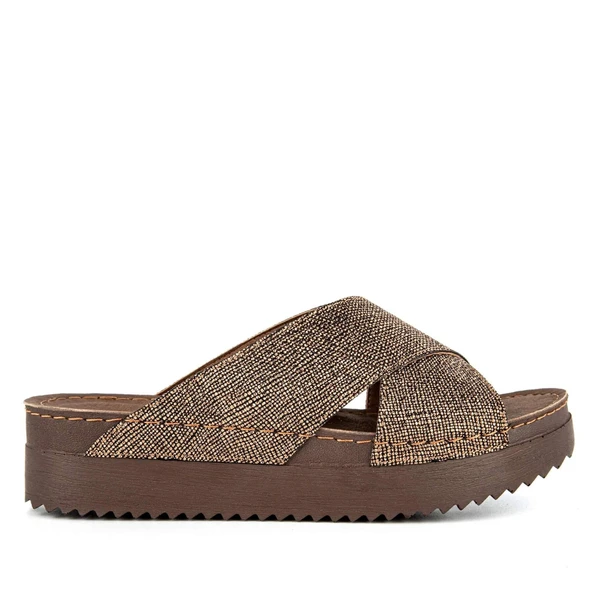 Muya Sling 33232 Anatomik Kadın Terlik Bronz - Resim 2