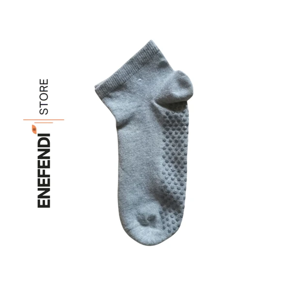 4 Çift Kaydırmaz Unisex Yoga, Pilates, Tavaf Çorabı | Spor Patik Çorap Beyaz|Gri |Siyah |Bej 36-40 - Resim 4