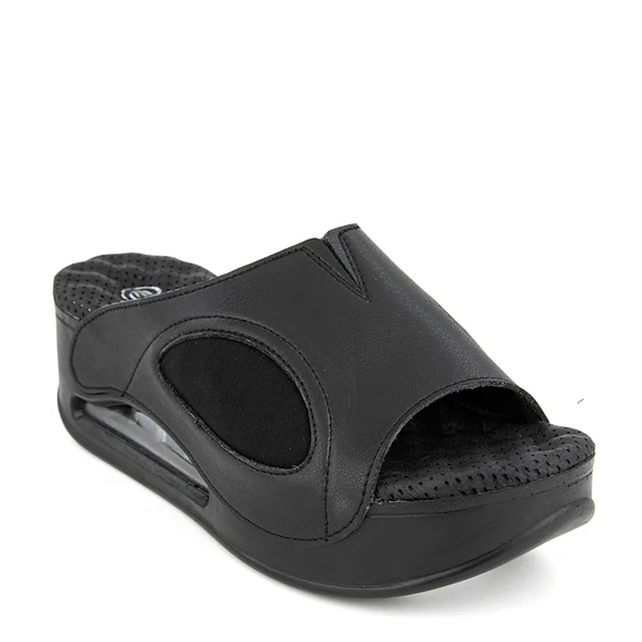 Muya Lofty Airmax Taban Topuk Dik. Halluks Val. Kemik Çıkıntısı Kadın Terlik Siyah ürün görseli 1