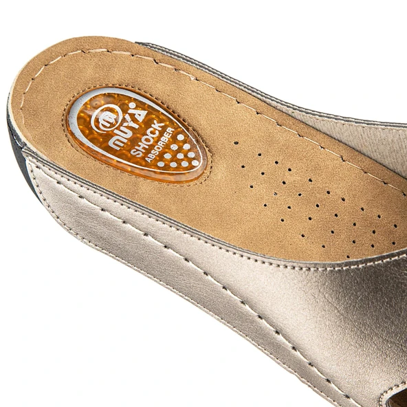 Muya Yara Anatomik Topuk Dikeni Kadın Terlik Çelik - Resim 3