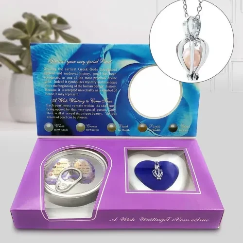 Gerçek İstiridye İçinde İnci Kolye ürün görseli