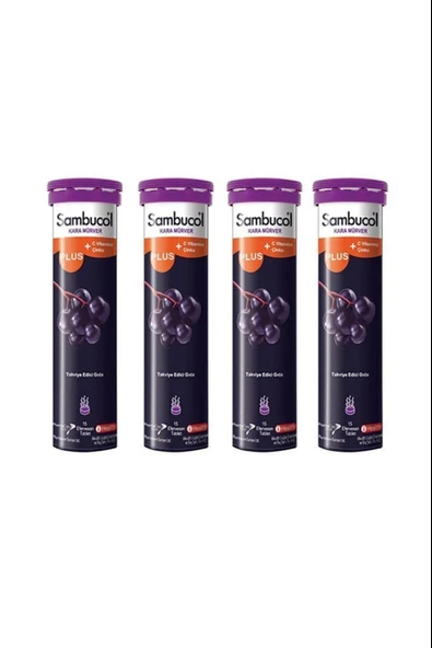 Sambucol Plus 15 Efervesan Tablet 4 Adet ürün görseli