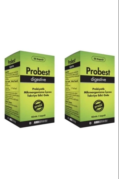 Probest Probiyotik Digestive 20 Kapsül 2 Adet ürün görseli