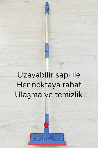 Çok Amaçlı Pratik Cam Temizleyici Kıl Tüy Toplayıcı Halı Kanepe Koltuk Temizleyici Döner Başlıklı - Resim 7