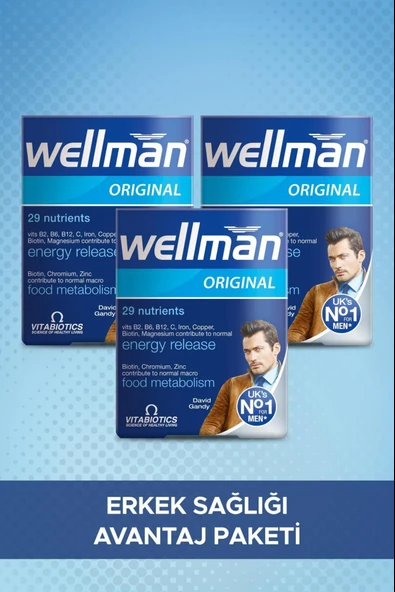 Wellman 30 tablet 3 Adet ürün görseli