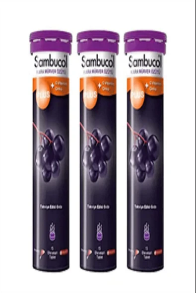 Sambucol Plus 15 Efervesan Tablet 3 Adet ürün görseli