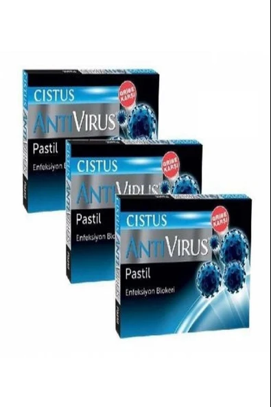 Cistus Antivirus Pastil 10 Adet 3 Adet ürün görseli