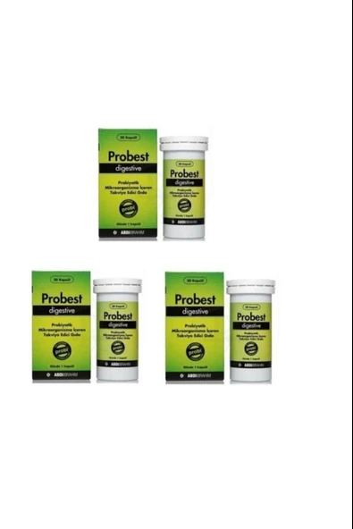 Probest Probiyotik Digestive 20 Kapsül 3 Adet ürün görseli