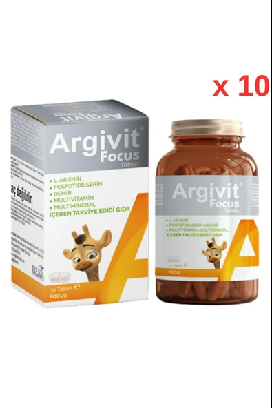 Argivit Focus 30 Tablet 10 Adet ürün görseli