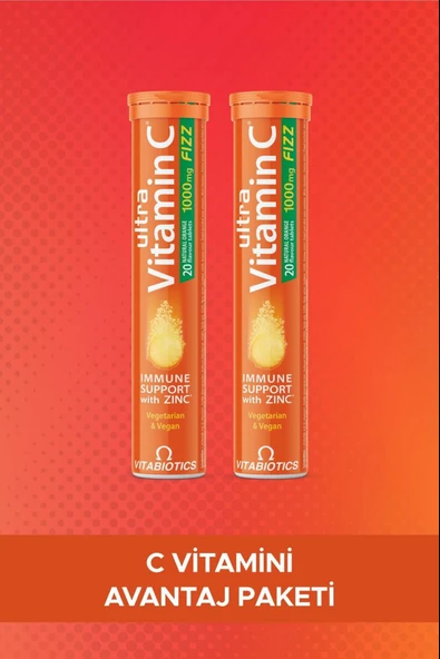 Vitabiotics Ultra Vitamin C 20 Efervesan Tablet 2 Adet ürün görseli