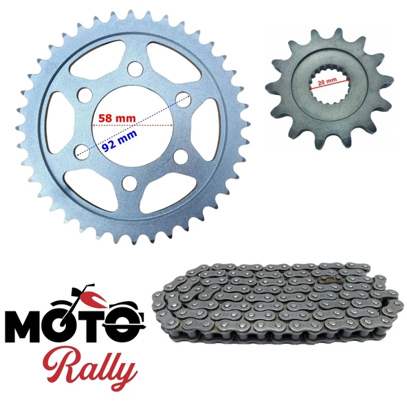 Benelli 125 S Zincir Dişli Seti Oringli Zincir 2894 ürün görseli 1