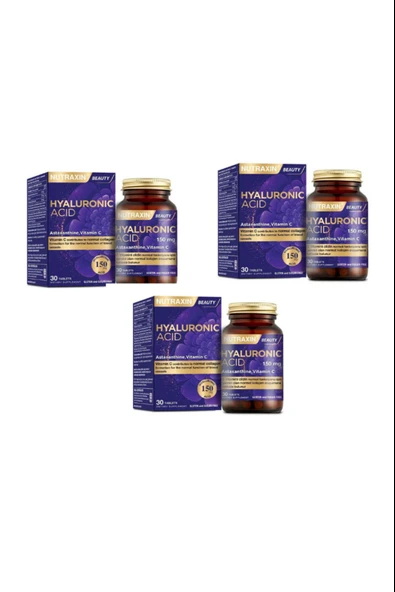 Nutraxin Hyaluronic Acid 30 Tablet 3 Adet ürün görseli