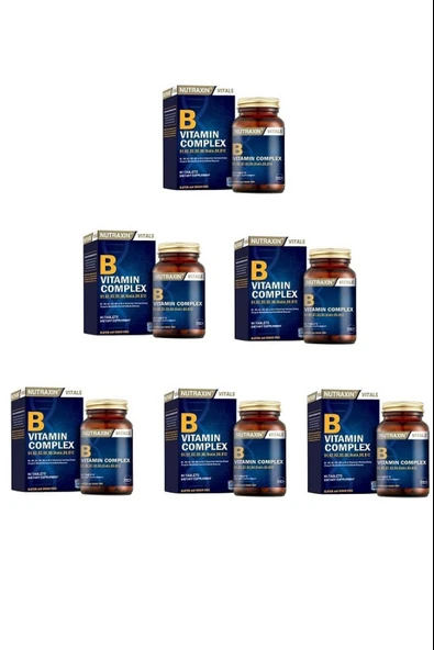 Nutraxin B Complex 60 Tablet 6 Adet ürün görseli