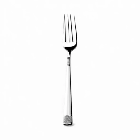 Nehir dila yemek çatal - 12 li yemek çatalı 18/10 paslanmaz çelik ürün görseli 1