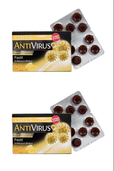 Cistus Antivirüs Ballı Limonlu Pastil 10'lu 2 Adet ürün görseli