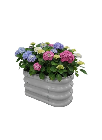 Modüler Yükseltilmiş Bahçe Yatağı Yükseltilmiş Sebze Yatağı Çiçeklik No:0 (60X34) Gri ürün görseli 1