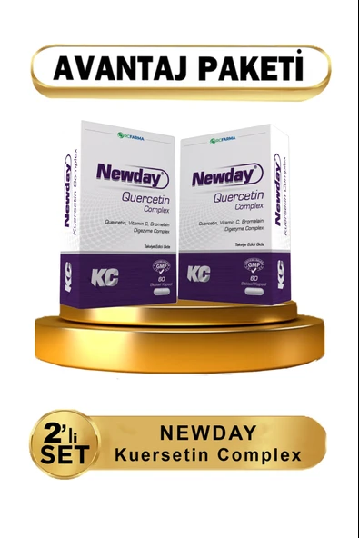 Newday Kuersetin Complex 60 Kapsül 2 Adet ürün görseli