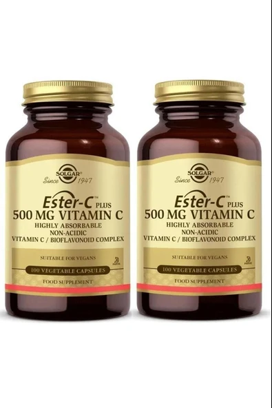 Solgar Ester-c Plus 500 Mg 100 Kapsül 2 Adet ürün görseli