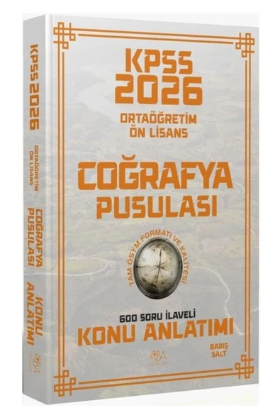 CBA KPSS 2026 ORTAÖĞRETİM ÖNLİSANS COĞRAFYA PUSULASI 600 SORU İLAVELİ KONU ANLATIMI ürün görseli 1