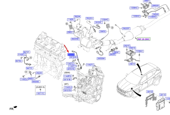 Hyundai Tucson 1.6 2021 Krank Açı Sensörü Mobis.391802U200 ürün görseli 1