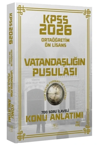CBA KPSS 2026 ORTAÖĞRETİM ÖNLİSANS VATANDAŞLIĞIN PUSULASI KONU ANLATIMI ürün görseli 1