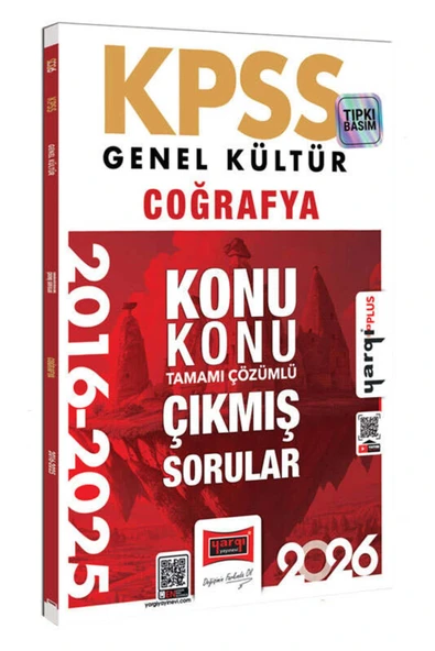 Yargı 2026 Kpss Gk Coğrafya 2016-2025 Çıkmış Çözümlü Sorular ürün görseli 1