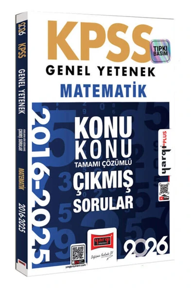 Yargı 2026 Kpss Gy Matematik 2016-2025 Çıkmış Çözümlü Sorular ürün görseli 1