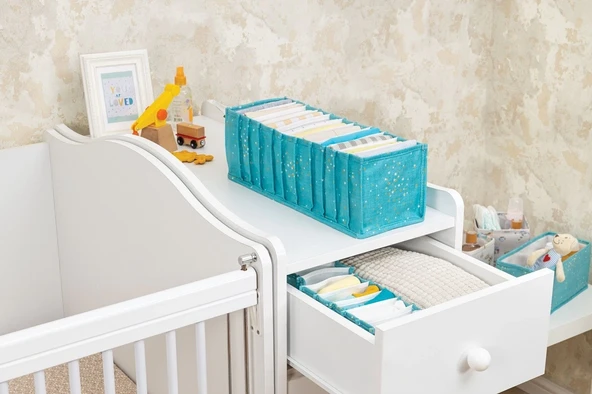 Baby Akordiyon Organizer Çekmece Düzenleyici Medium (yeşil) - 04096 - Resim 2
