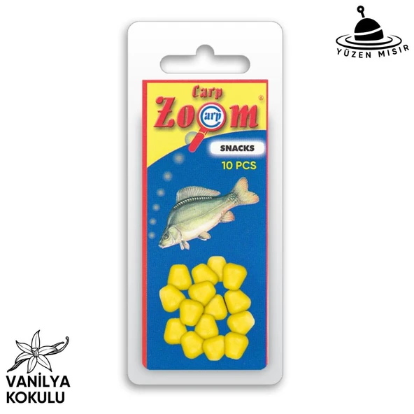 Yüzen Silikon Mısır Yem - Yüzen Sazan Mısırı - Mini - 10 Adet - Vanilya Kokulu ürün görseli 1