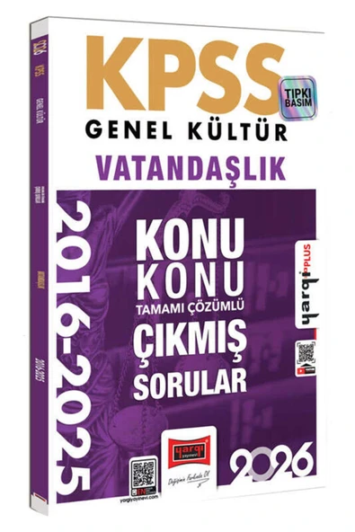 Yargı 2026 Kpss Gk Vatandaşlık 2016-2025 Çıkmış Çözümlü Sorular ürün görseli 1