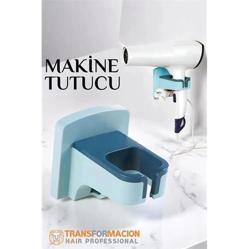 Litae Trend Saç Kurutma Makinesi Tutucu Pratik Yapışma MAVİ ürün görseli 1