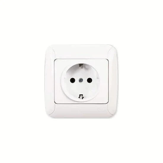 Günsan Fantasy Topraklı Priz Beyaz Renk ürün görseli 1