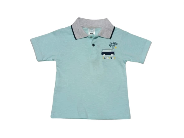 KARAVAN BASKILI POLO YAKA ERKEK T-SHIRT ürün görseli 1