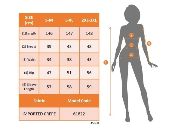 Lucky Life Kadın Uzun Kollu Madonna Yakalı Yırtmaç Detaylı Uzun Ithal Krep Elbise - Resim 5
