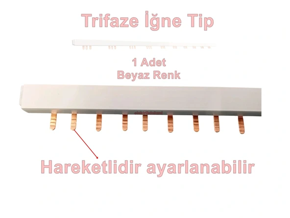 MUTLUSAN İğne Tip Trifaze Müşterek Otomat Barası 10 Modül 52Cm ürün görseli