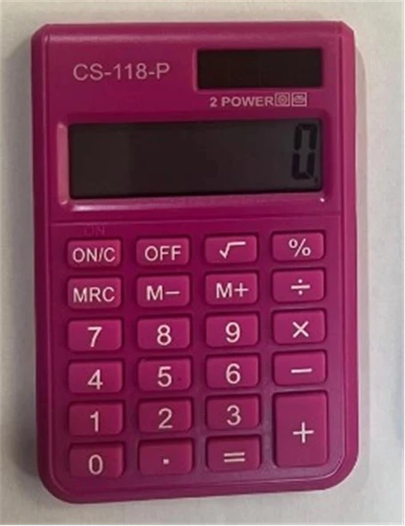 CSL CS-118-P Pembe 8 Hane Cep Tipi Hesap Makinesi ürün görseli 1