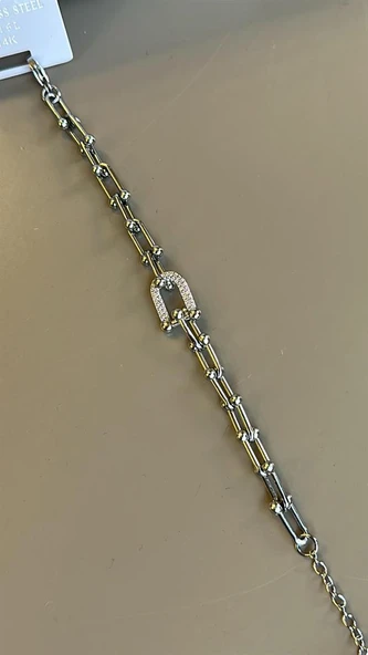 TF Zincir Bileklik - Gümüş - Resim 2