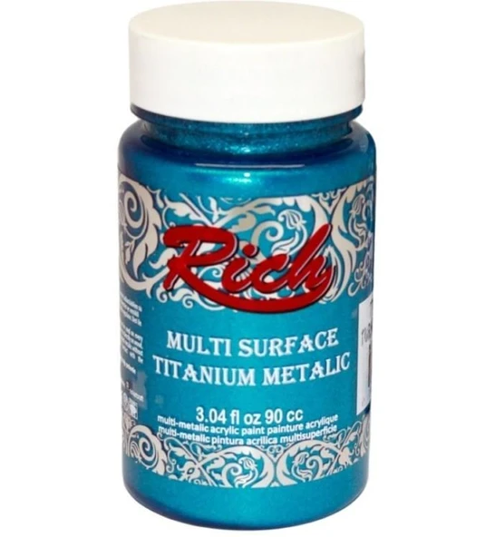 Rich Multi Surface Titanium 2572 Turkuaz Metalik 90 cc ürün görseli 1