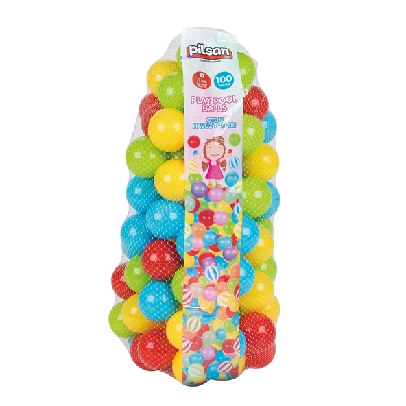 06 407 OYUN HAVUZ TOPLARI FİLELİ 9CM 50Lİ ürün görseli