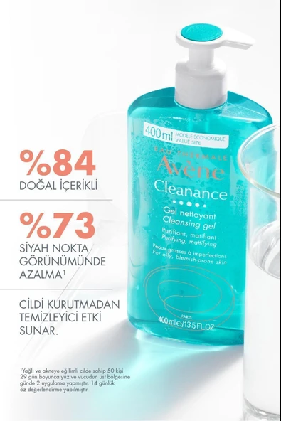 Avene Cleanance Yağlı ve Akneye Eğilimli Ciltler için Matlaştırıcı Etkili Temizleme Jeli 400 ml 2 Adet - Resim 2