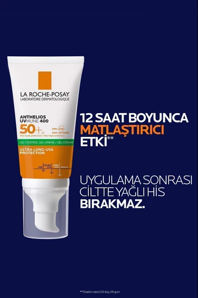La Roche Posay Anthelios Spf 50+ Yağlı Ciltler için Yüksek Korumalı Yüz Güneş Kremi 50 ml 2 Adet - Resim 5
