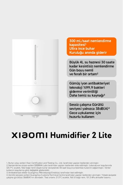 Humidifier 2 Lite Hava Nemlendirici (Xiaomi Türkiye Garantili) ürün görseli