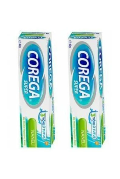 Corega Süper Protez Yapıştırıcı Naneli Krem 40 gr 2 Adet ürün görseli